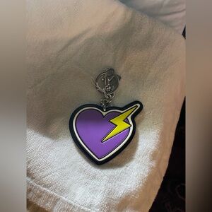 COACH HEART & BOLT BAG CHARM/KEYCHAIN (NWT)